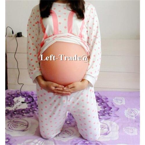 Twins 6~7 months fake beer belly tummy pregnant belly for drag queen false pregnancy use hot sale