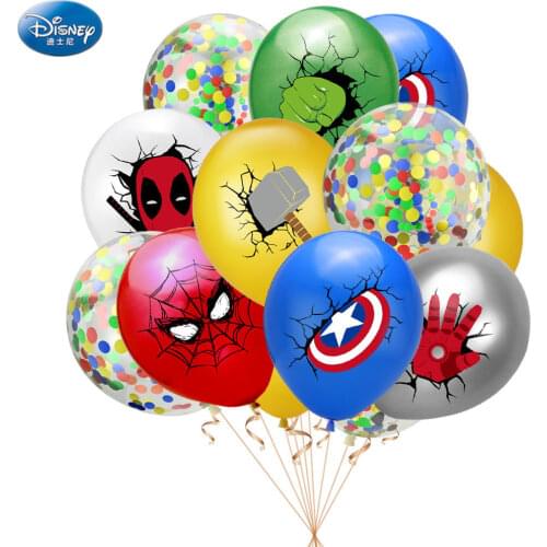 6pcs Super Hero Balloon Latex Balloons Kids Birthday Party Decoration Baby Shower Balloons