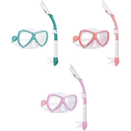 Snorkeling Mask Snorkel Tube Set Diving Mask Anti-Fog Swimming Diving Goggles Men Women Snorkeling Big Frame Swimming Goggles