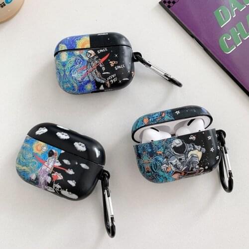 EKONEDA Matte Space Man Case For Airpods Pro Case Silicone Soft Protective Cases For Airpods Pro Earphone Cover