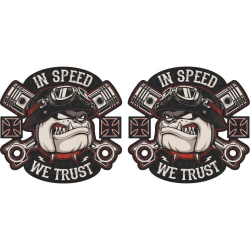 Fashion Creativity 2PSC Oldschool Biker Reflektierend Sticker Tuning Aufkleber Motorrad USA Rockabilly Hotrod V8 Waterproof