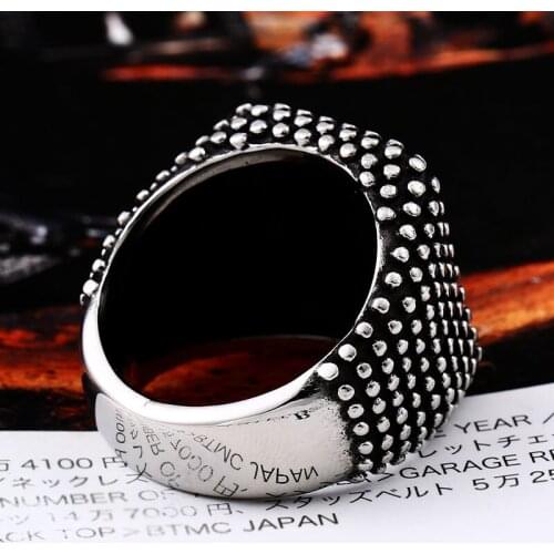 Men stainless steel cool ring unique 316l steel personality jewerlry
