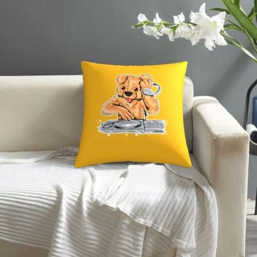 Party Bear Dj Music pillowcase printed cushion cover sofa waist pillow pillow cover