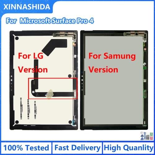 NEW For Microsoft Surface Pro 4 1724 LCD Display Touch Screen Digitizer Assembly LG Version For Pro 5 +Transfer cable=Pro 4 LCD