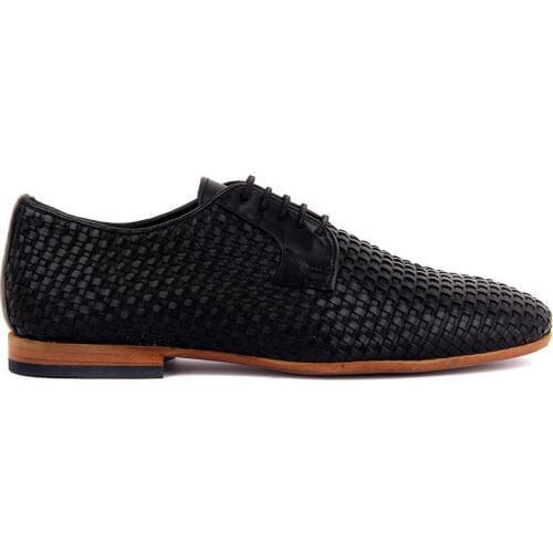 Sail-Lakers Black Leather Mesh Reinforcement Male Shoes