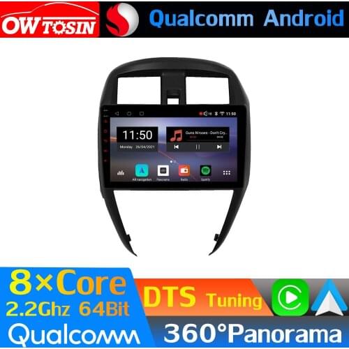 Qualcomm 8Core Android Car Multimedia For Nissan Versa Sunny Almera Latio 2014-2020 360 Camera Radio GPS CarPlay HDMI DTS DSP 4G