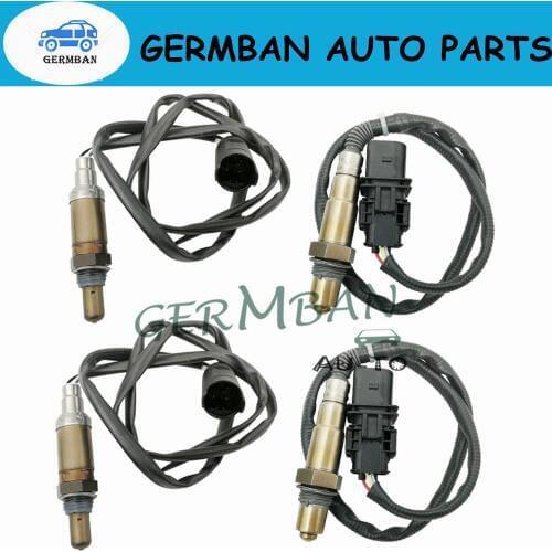 4pcs Upstream+Downstream Oxygen Sensor For OEM 234-5107 234-4683 2003-2006 BMW 330Ci 325Ci 525i 530i X3 06F906262R 11787513963