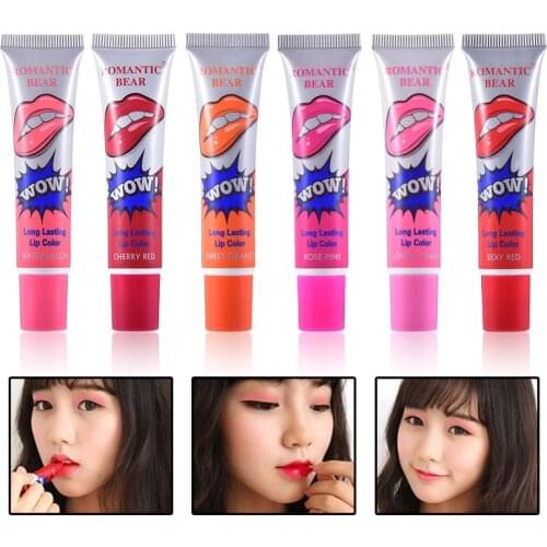 6 Colors Hot Magic Lip Gloss Matte Nude Waterproof Lips Tint Women Girls Long Lasting Makeup Liquid Lipstick Lips Makeup Tools