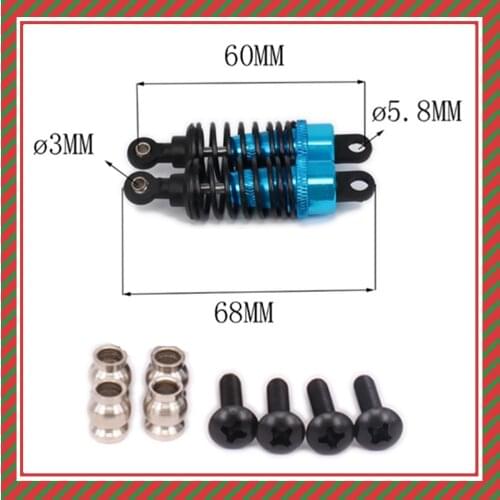 68mm Long Damper Adjustable Shock Absorber Oil Filled Type For Rc Hobby Car 1/10 HPI RS4 114435 Damper RS4006 6061-T6 Aluminum