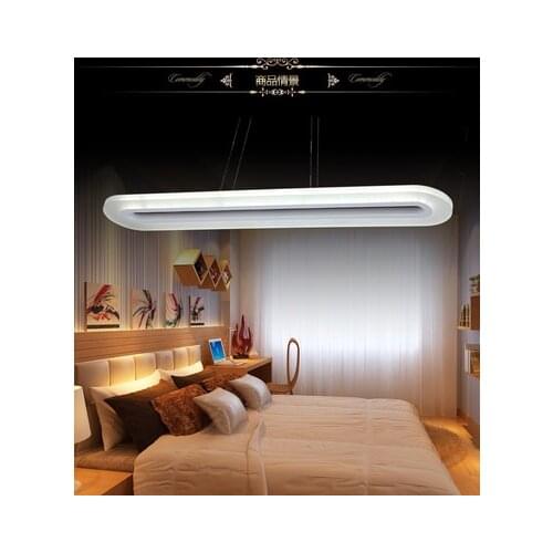 80cm LED Acrylic Chandelier Rectangle Dining-Room Lamp Sitting Room Lamps And lanterns Of Study Of Light Creative Bedroom Light