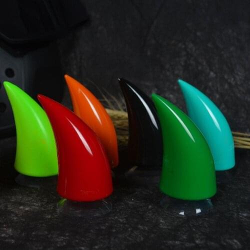 Car Motorcycle Helmet Devil Horn Motocross Full Face Off Road Helmet Decoration Car Accessorie Headwear Sucker Auto Styling