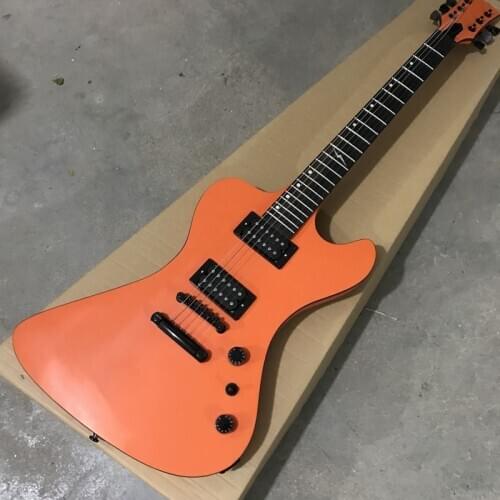 Free delivery, rosewood fingerboard Opposite sex electric guitar, orange guitar , high quality electric guitar