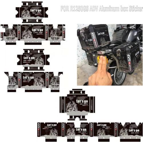 R1250GS ADV 3 x Adventure Decorative stickers Sticker Decal Set Suitable for BMW Aluminum BOX 1 Set