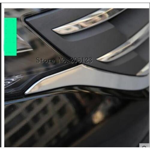 For Honda CRV 2012 2013 2014 ABS Chrome Front Grills Decorative Cover Frame Trim Grilles Decoration Strip Moldings 2pcs/set