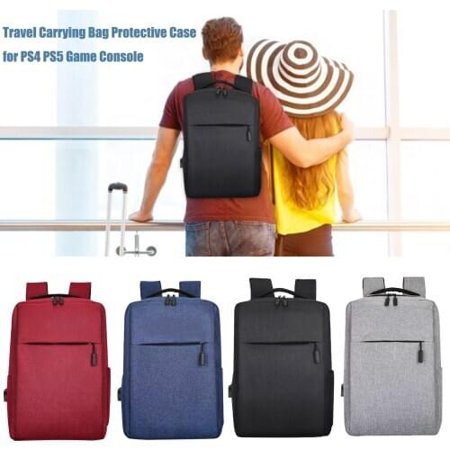 Travel Carrying Bag Protective Case For PS4 PS5 Game Console Large Capacity One-shoulder Cloth Package Games Accessories
