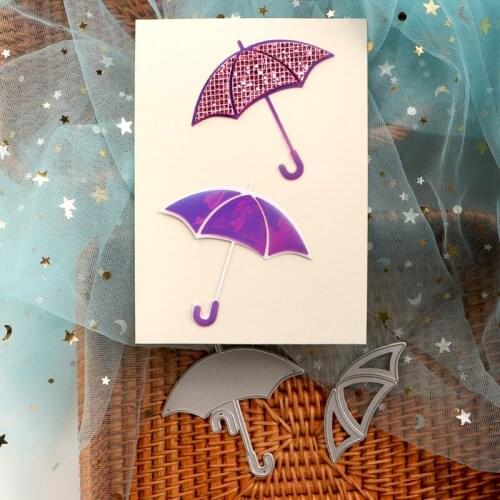 DUOFEN METAL CUTTING DIES fashion umbrellas stencil DIY Scrapbook Paper Album 2021 new