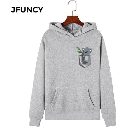 JFUNCY 2020 New Print Women Hoodie Long Sleeve Autumn Pullover Female Hooded Sweatshirt Woman Casual Hoodies Sportwear