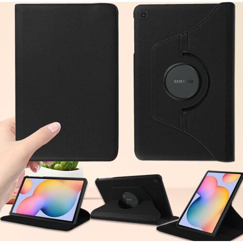 For Samsung Galaxy Tab S6 Lite P610 Tablet Case 360 Degrees Rotation Support Leather Protective Cover