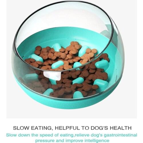 Slow Pet Dog Bowl Feeder Anti Choking Puppy Cat Eating Dish Bowl Spill-Proof Pet Tumbler Bowl Pet Dogs Supplies for Dropshipping