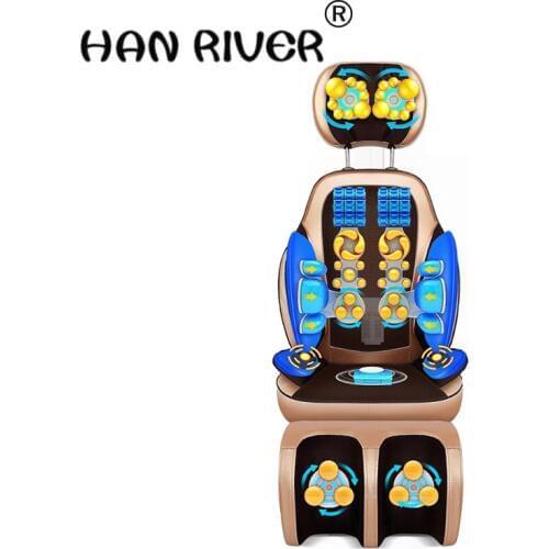 Cervical spine massager massage neck lumbar back the electric chair cushion multi-function kneading vibration of household
