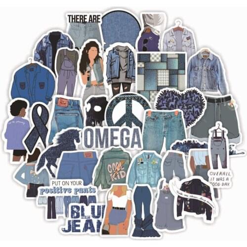 10/50PCS Cowboy clothes Waterproof Stickers DIY Laptop Luggage Mobile Phone Skateboard Water Cup Decoration Stickers