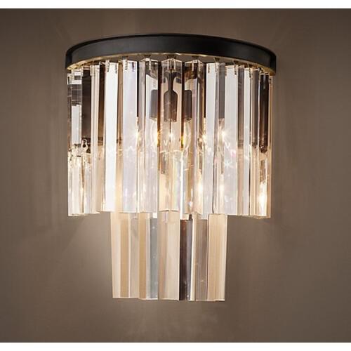 Crystal wall sconce modern wall light indoor decorative lights lamp shades vintage led wall mount light bedroom sconce