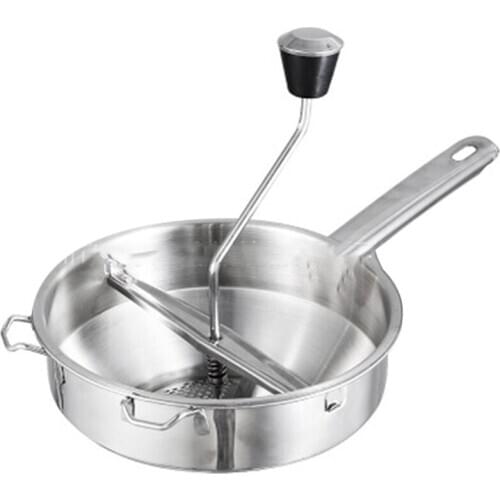 Stainless Steel Food Mill Cookware,Grips Food Mill,Mill Mud Kitchen Tools Vegetable Mill Blender Food Grinder