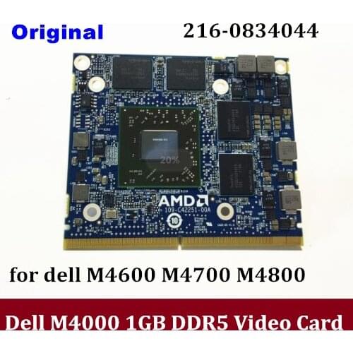Original for Dell Precision M4600 M4700 M4800 Workstation For AMD ATI FirePro M4000 GDDR5 1GB VGA Graphics Video Card 216-083404