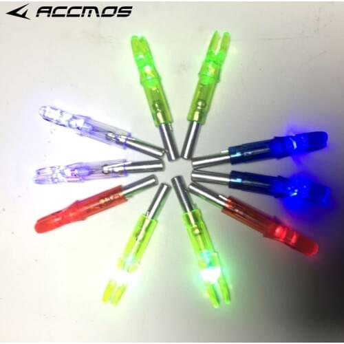 6pcs Lighted nock Led Lighted Arrow Nock for Hunting Shooting Compound Bow Archery accessories