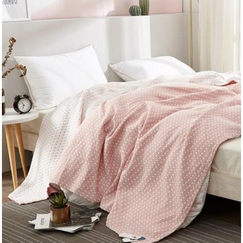 Towel Quilt Cotton Gauze Summer Nap Blanket Sheet Children Students Comfortable Fashion Warm Breathable Comforter Super Soft