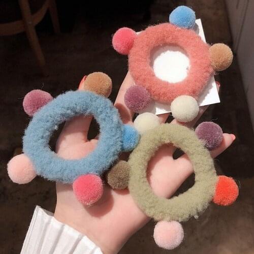 Fashion Imitation water ball hair ring female rubber band elastic hair bands Korean headwear children hair Accessories ornaments