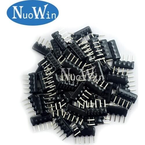 200pcs DIP exclusion Network Resistor array 5pin 220 330 470 510 560 1K 1.5K 2K 2.2K 3.3K 4.7K 5.1K 10K 20K 22K 47K 51K 100K ohm