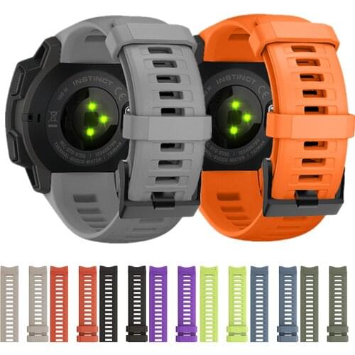 22mm Silicone Strap for Garmin Instinct Smart Watch Band Replacement Wirstband Bracelet for Garmin Instinct Watch Accessories