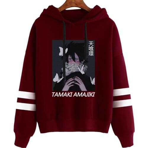 Japan Anime My Hero Academia Hoodie Mens Funny Sweatshirts Tamaki_Amajiki Hoodie Creativity Streetwear Male