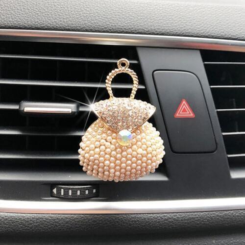 Pearl Purse Car Decoration Interior Air Vent Clip Car Fresheners Auto Fragrances Diffuser Flavoring In Car Ornaments Gifts