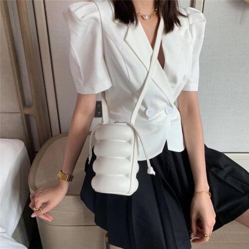 Expanded Bread Womens Shoulder Bag Designer Bucket Bags Luxury Brand Handbag Drawstring Purse High Quality Female Crossbody Bag