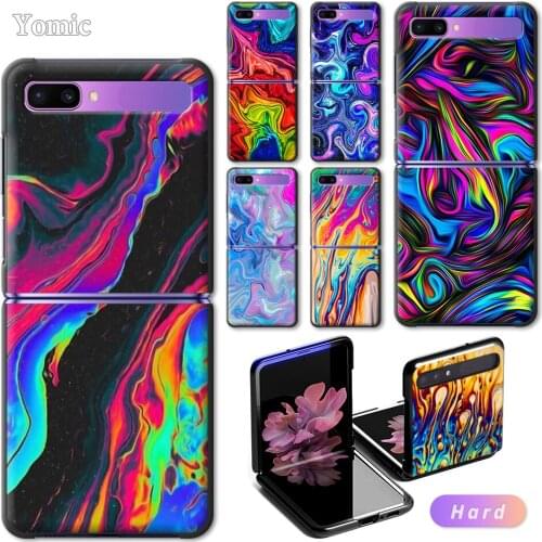 Hard Case for Samsung Galaxy Z Flip 6.7" Black Mobile Phone Bag Cover Fun Personality Fashion Novelty ZFlip 5G PC Protect Shell