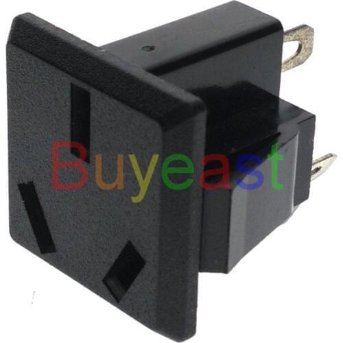 1 PC) Australian, New Zealand, China (type I) 3 Pins Power Socket Panel Receptacle AC100~250V 10A