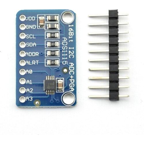 16 Bit I2C ADS1115 Module ADC 4 channel with Pro Gain Amplifier RPi
