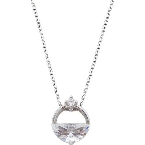 925 Silver Pendant Women Fashion Jewelry Necklace Clavicle Chain Wedding Party Girl Gift