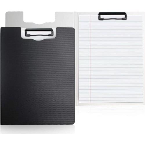 A4 Plastic Clipboards with Cover Profile Clip File Folder 360 Degree Flip Writing Pad for School Office File Paper Organization