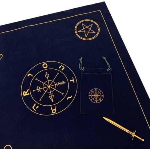 Altar Tarot Cloth Velvet Tarot Cards Tablecloth with Bag Board Game Accessories Drop Shipping