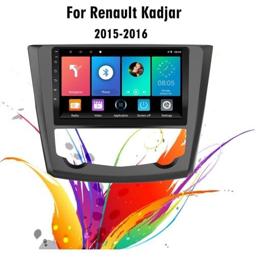 Eastereggs For Renault Kadjar 2015-2017 2 Din 9 Inch Android Autoradio GPS Navigation Stereo Car Multimedia Video Player Wifi BT