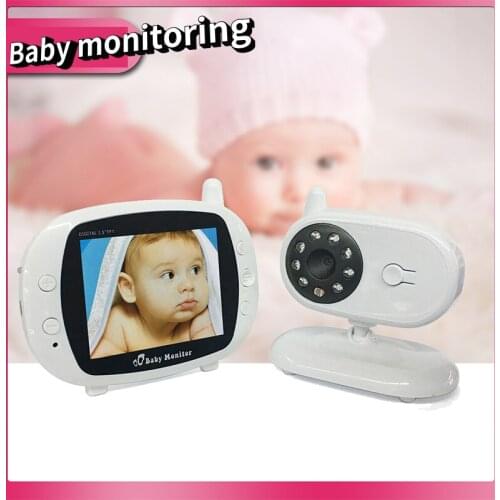 SP-850 3.5 Inch Wireless Digital Video Baby Monitor Night Vision Security Camera Temperature Monitoring 2 Way Audio Nanny Camera