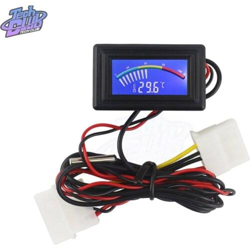 WH7022 Temperature And Humidity Controller Digital Thermometer NTC 10K Metal Probe DC4-25V For Computer Car Fridge Air Condition