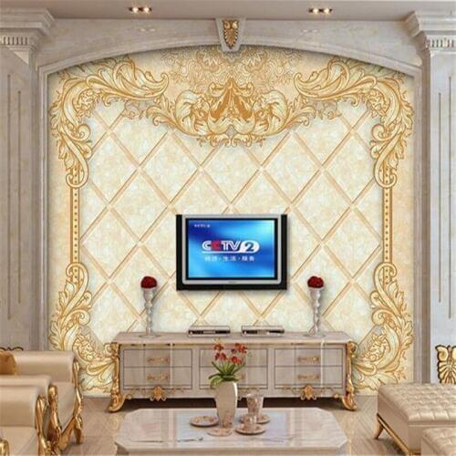 European Marble Luxury Murals Wallpapers 3D Custom Large Embossed Wallpapers for Bedroom Living Room Home Decoration Painting