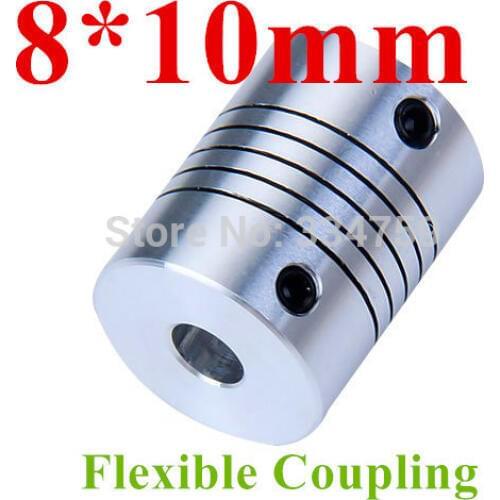 Flexible coupling 8x10mm shaft coupling OD19mm*25mm flexible shaft 8mm 10mm for cnc parts stepper motor