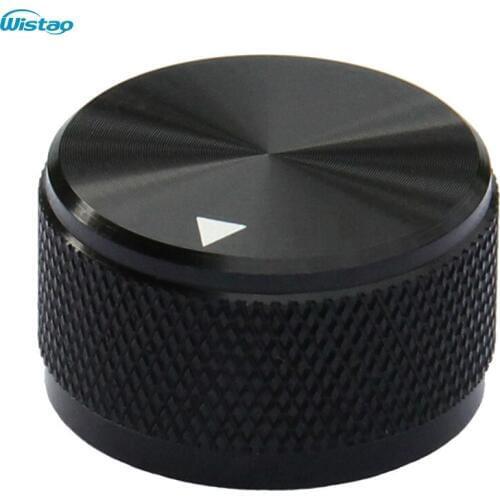 IWISTAO Solid Potentiometer Knob Whole Aluminum Skid Knurled HIFI Amplifier Volume D30mm H 17mm Anodizing DIY Free Shipping