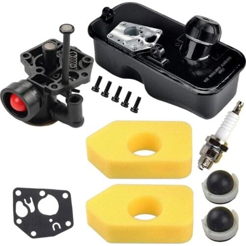 795477 Carburetor with 494406 Fuel Tank 698369 Air Filter 694394 Primer Bulb for Briggs & Stratton 10A902 Engine Replace 699660