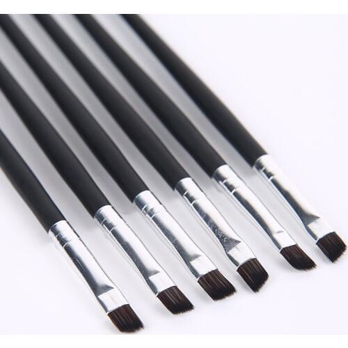 MECOLOR angled Eyebrow Makeup Brush wood handle Eye powder Brushes Cosmetics beauty tools wholesale